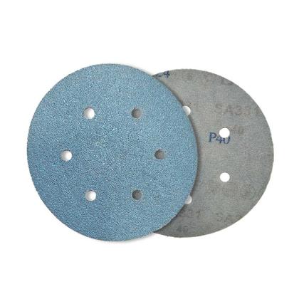 Imagem de Discos de Lixa C/ tiras autocolantes 6" Gr. 040 C/ Furo - 25 Unidades - Deerfos