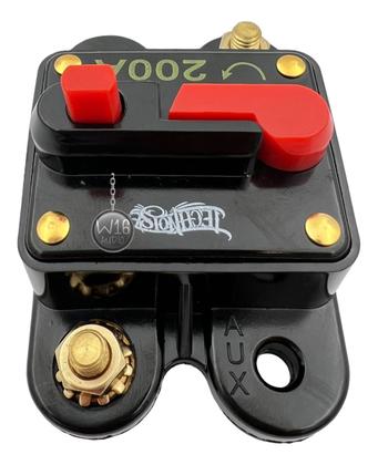 Imagem de Disjuntor Automotivo Technoise 200 A Resetavel Automotivo Proteção para Som Automotivo