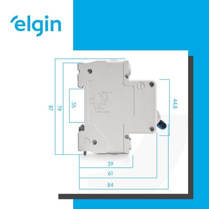 Imagem de Disjuntor Bipolar Din Curva C 2 polos 20A 32A 40A