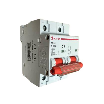 Imagem de Disjuntor Bipolar Duplo 06a, 10a, 16a,20a, 25a, 32a,40a, 50a, 63a, 70a, 80a, 100a, 125a