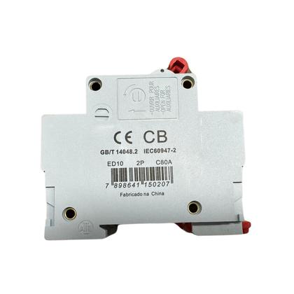 Imagem de Disjuntor Bipolar Duplo 06a, 10a, 16a,20a, 25a, 32a,40a, 50a, 63a, 70a, 80a, 100a, 125a