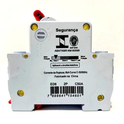 Imagem de Disjuntor Bipolar Duplo 06a, 10a, 16a,20a, 25a, 32a,40a, 50a, 63a, 70a, 80a, 100a, 125a