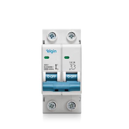 Imagem de Disjuntor Bipolar Elgin 16a 20a 25a 32a 50a 63a