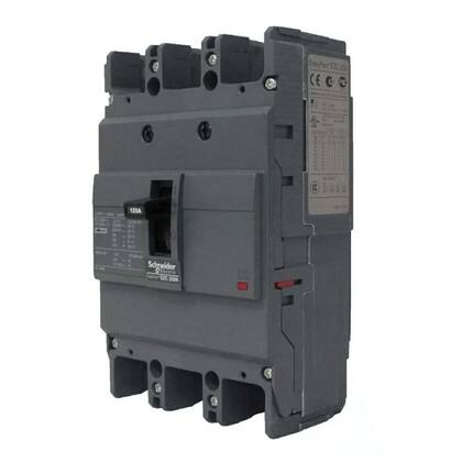 Imagem de Disjuntor Caixa Moldada Tripolar Fixa Térmico E Magnético 20a 10KA EZC100N3020 Schneider