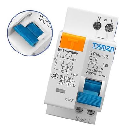 Imagem de Disjuntor Diferencial Residual Ddr Dr Bipolar 25a 1p+1n
