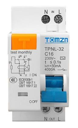 Imagem de Disjuntor Diferencial Residual Ddr Dr Bipolar 25a 1p+1n