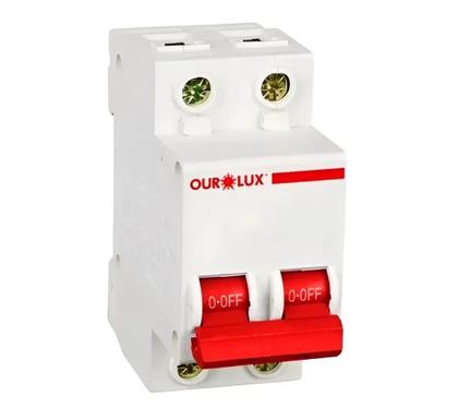 Imagem de Disjuntor DIN Curva C Bipolar 50A Ourolux
