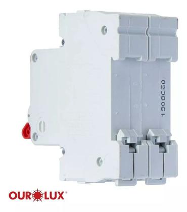 Imagem de Disjuntor DIN Curva C Bipolar 50A Ourolux
