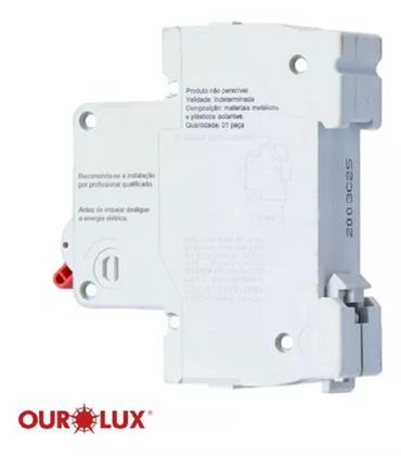 Imagem de Disjuntor DIN Curva C Unipolar 20A Ourolux