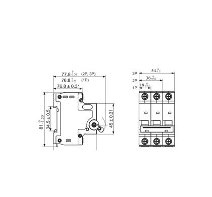 Imagem de Disjuntor Din Unipolar Monopolar Curva C 70A Tramontina