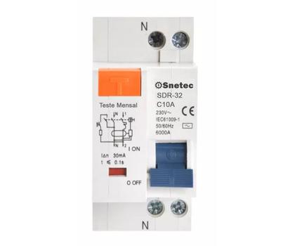 Imagem de Disjuntor DR Snetec 30mA 2P Interruptor Residual