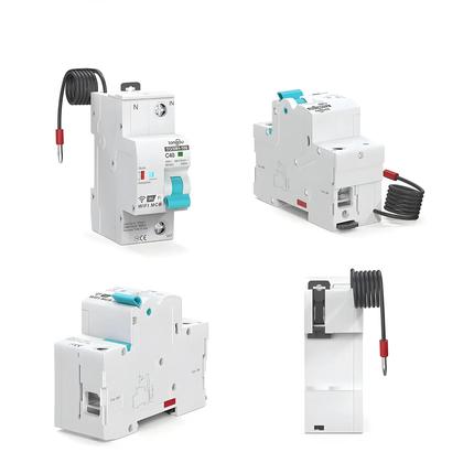 Imagem de Disjuntor Inteligente DIN Rail Tuya WIFI Com Temporizador Controle Remoto APP Interruptor Automático