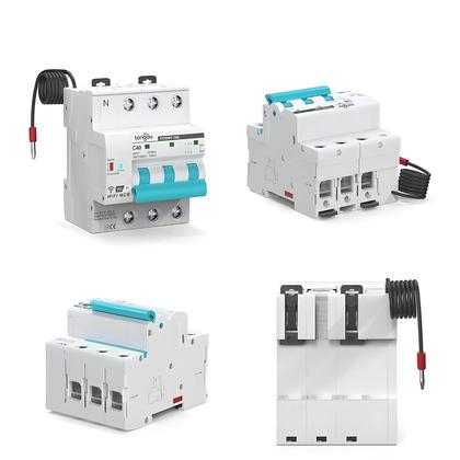 Imagem de Disjuntor Inteligente DIN Rail Tuya WIFI Com Temporizador Controle Remoto APP Interruptor Automático