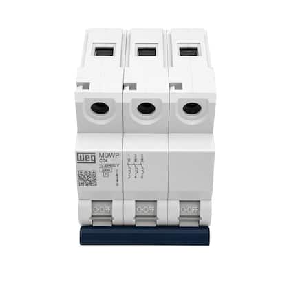 Imagem de Disjuntor Mini Tripolar MDWP 40A Curva C Weg