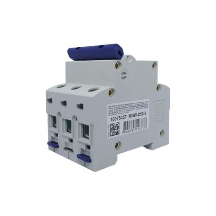Imagem de Disjuntor termomagnetico mini mdw-c 50a tripolar - cod 10076457