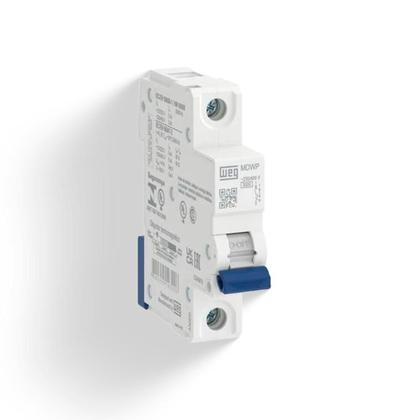 Imagem de Disjuntor unipolar 10a curva c mini din c10 mdwp weg