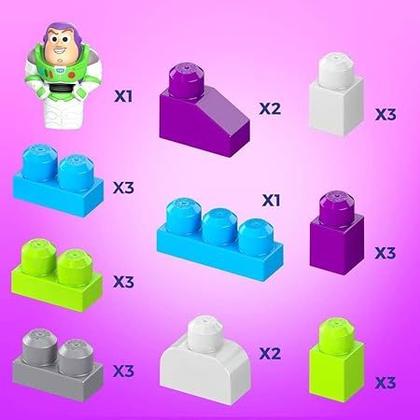 Imagem de Disney Mega Bloks Jogo De Construção Balde De Blocos Buzz Lightyear