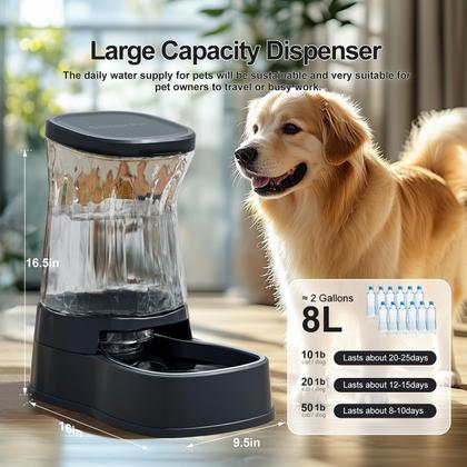 Imagem de Dispensador automático de água para cães Gardner Pet Stainless Steel