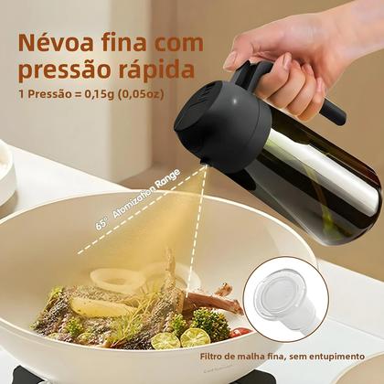Imagem de Dispensador De Azeite E Vinagre 2 Em 1, Recipiente De Molho Para Churrasco Em Plástico Com Bico