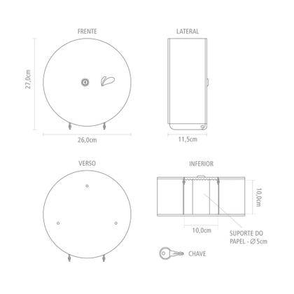 Imagem de Dispensador de Papel Higiênico Inox