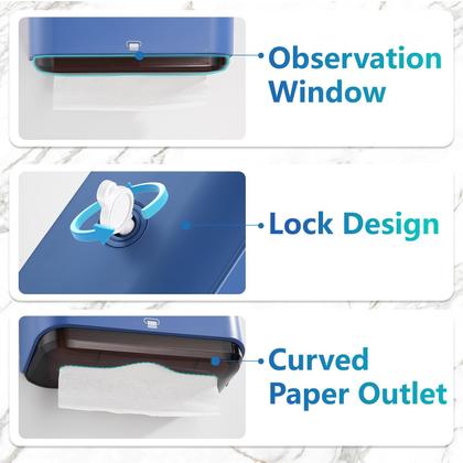 Imagem de Dispensador de toalhas de papel para montagem na parede Modunful Compact Blue