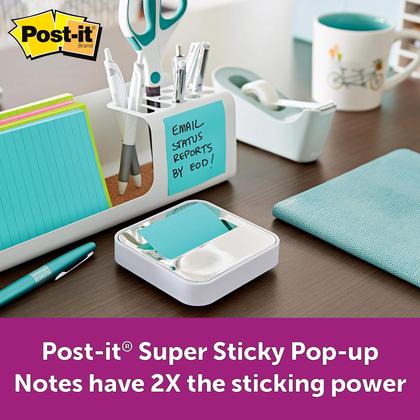 Imagem de Dispensador Super Sticky Notes Post-it Super Sticky Pop-up de 3 x 3 polegadas