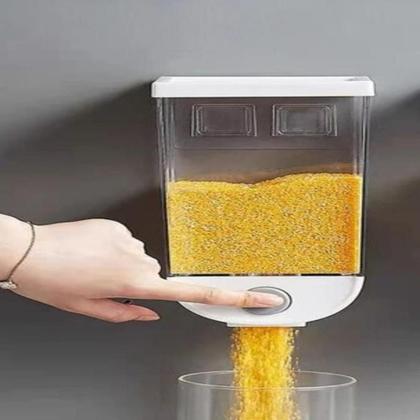 Imagem de Dispenser 1 litro de mantimentos de parede touch porta alimentos cereal hermetico luxo