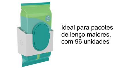 Imagem de Dispenser Compatível Pacote 96 Uni Lenço Umedecido De Tampa