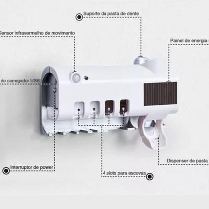 Imagem de Dispenser de Creme Dental Ultravioleta com Aplicador