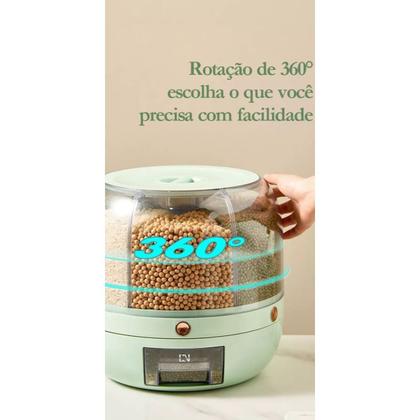 Imagem de Dispenser de Grãos, Cereais Giratório 6 Em 1 + Dosador 24x24