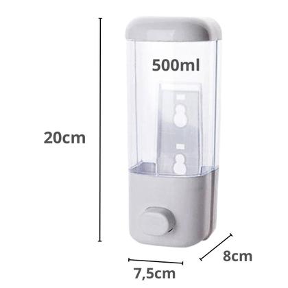 Imagem de Dispenser De Parede Álcool Gel Detergente Sabonete Líquido 500ml