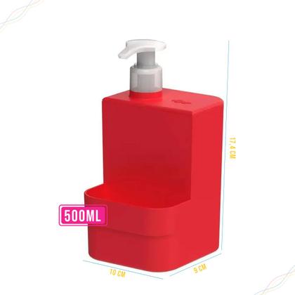 Imagem de Dispenser de Pia Porta Detergente Compartimento Para Esponja Trium Compact 500ml Ou