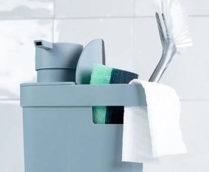 Imagem de Dispenser Detergente Organizador Pia Trium 650 ml Branco Ou DT550