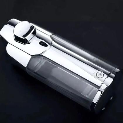 Imagem de Dispenser Duplo Kit 12 Unidades Alcool Gel Sabonete Liquido Shampoo Banheiro Shopping Hotel Restaurante