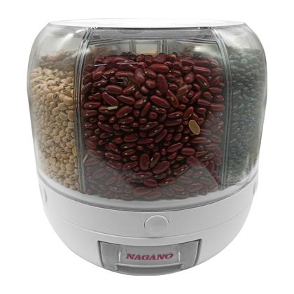 Imagem de Dispenser Giratório de Alimentos Grãos e Cereais com 6 Divisões