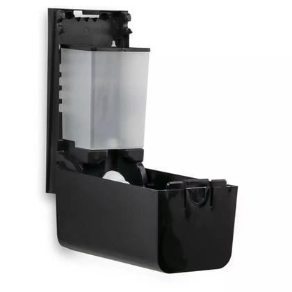 Imagem de Dispenser p/ sabonete liquido /alcool gel 800ml c/ reservatorio *preto* STREET - Nobre