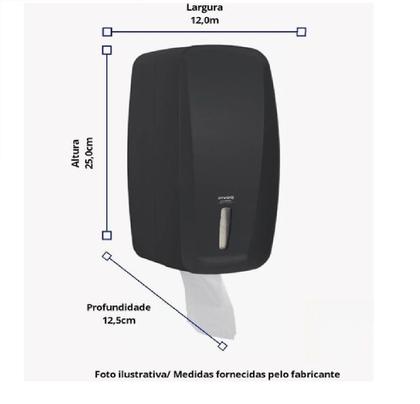 Imagem de Dispenser Papel Higiênico Interfolha Premisse Invoq Preto