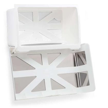 Imagem de Dispenser papel toalha interfolhas (frente inox) BRANCO - Select - Nobre