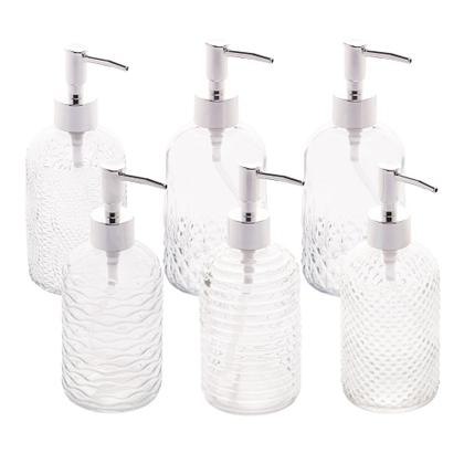 Dispenser Porta De Sabonete Liquido De Vidro Pia 380ml SORTIDO - LYOR Imagem de Dispenser Porta De Sabonete Liquido De Vidro Pia 380ml SORTIDO - LYOR