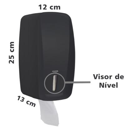 Imagem de Dispenser porta papel higiênico cai cai preto invoq premisse - ean: 7898623582163