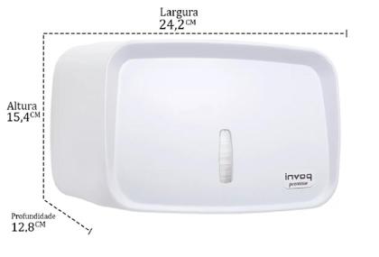 Imagem de Dispenser Porta Papel Toalha Compacto Invoq Branco