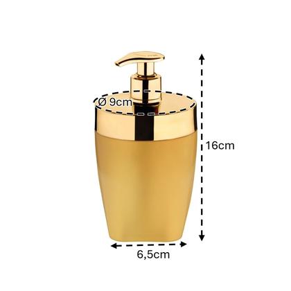 Imagem de Dispenser Porta Sabonete Líquido 400ml Saboneteira Pia Banheiro Dourado - 2702DD Future