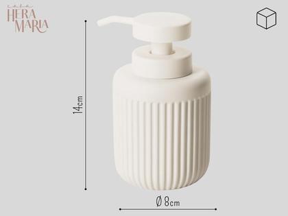 Imagem de Dispenser Porta Sabonete Líquido Álcool Gel Decoração Pia Banheiro Lavabo em Cimento Multiuso