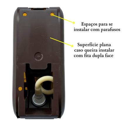 Imagem de Dispenser Sabonete Líquido Álcool Gel Saboneteira porta sabão com reservatório banheiro consultório