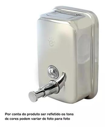 Imagem de Dispenser Saboneteira Manual Parede Sabonete Líquido Inox 1L