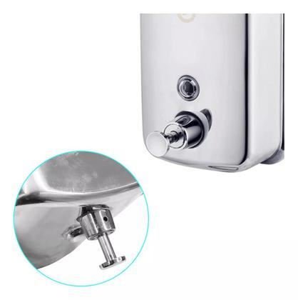 Imagem de Dispenser Saboneteira Manual Parede Sabonete Líquido Inox 1L