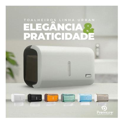 Imagem de Dispenser Suporte De Papel Interfolha Ou Papel Toalha Fume