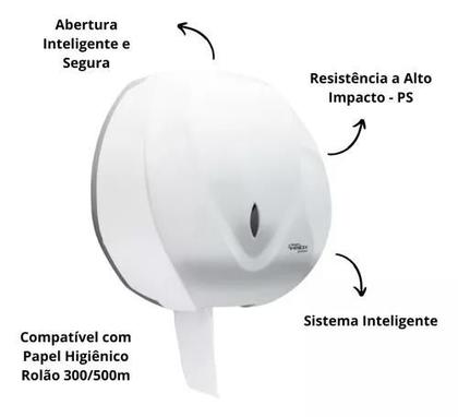 Imagem de Dispenser Suporte Porta Papel Higiênico Rolão Velox Premisse