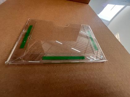 Imagem de Display A6 (15x10cm) Petg Horizontal Folha Folder Escritório 10pçs