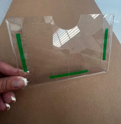 Imagem de Display A6 (15x10cm) Petg Horizontal Folha Folder Escritório 10pçs